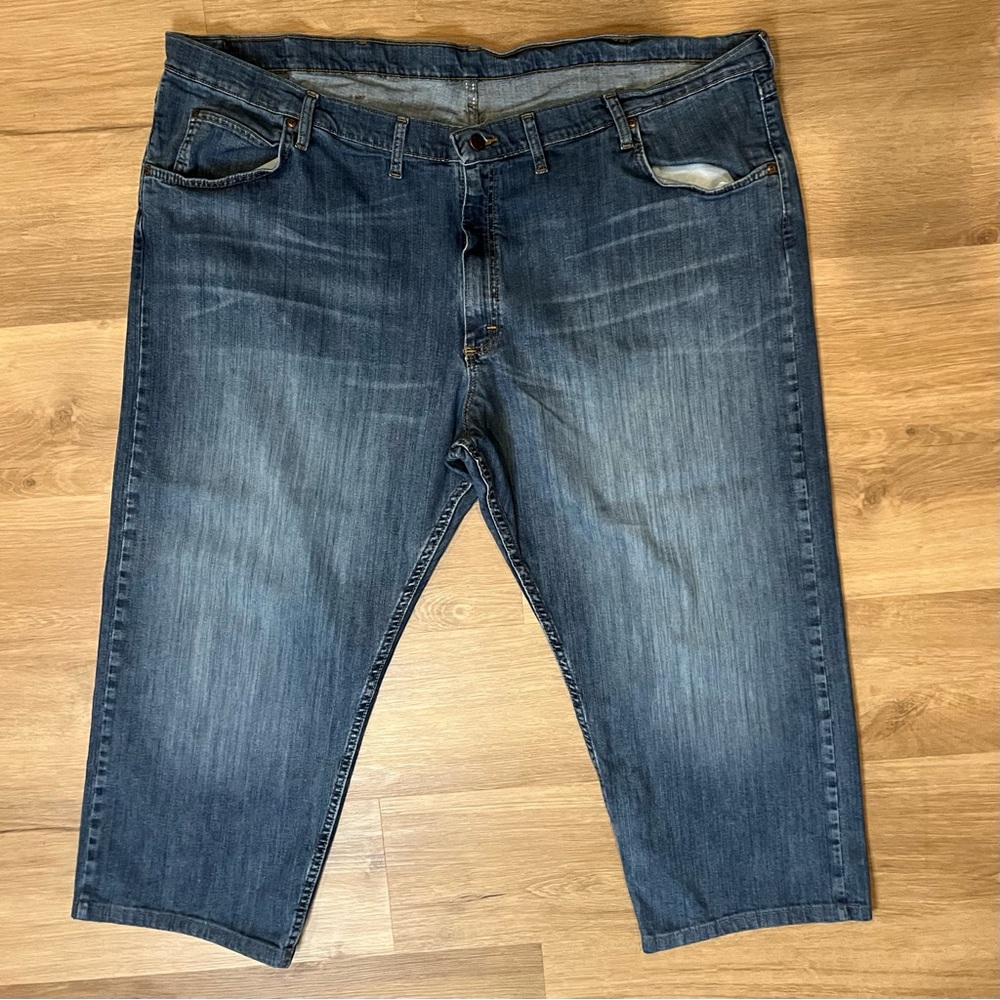 Men's Blue Jean Comfort Flex Waist Wrangler Authentics 48x30